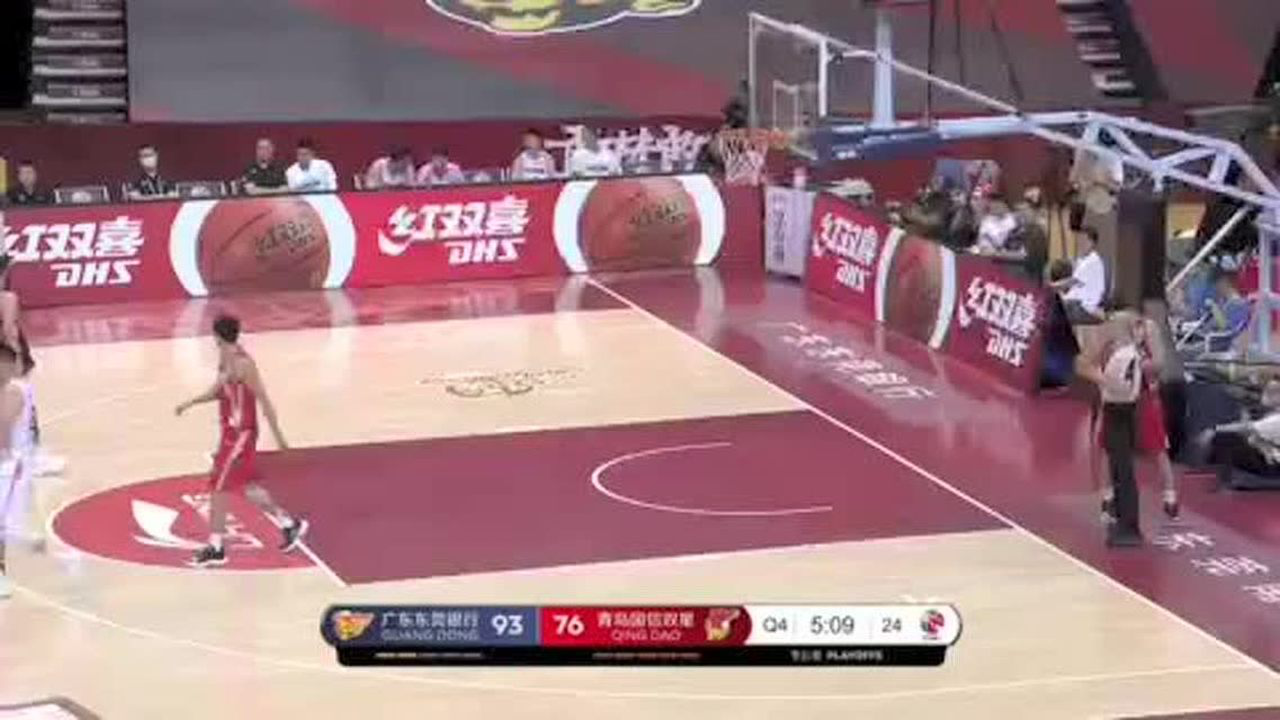 直播CBA广东vs青岛，这场球看得我热血沸腾，还真有点意外